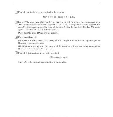 خرید و دانلود نسخه کامل کتاب JBMO 2005 problems