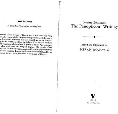 خرید و دانلود نسخه کامل کتاب Jeremy Bentham: The Panopticon Writings
