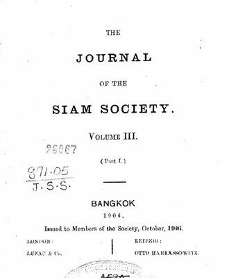 خرید و دانلود نسخه کامل کتاب Journal of the Siam Society; 3