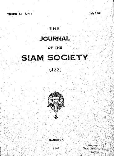 خرید و دانلود نسخه کامل کتاب Journal of the Siam Society; 51_68c0994df1166.jpeg خرید و دانلود نسخه کامل کتاب Journal of the Siam Society; 51