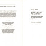 خرید و دانلود نسخه کامل کتاب Kalifen und Assassinen: Ägypten und der Vordere Orient zur Zeit der ersten Kreuzzüge 1074-1171