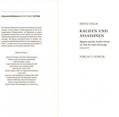 خرید و دانلود نسخه کامل کتاب Kalifen und Assassinen: Ägypten und der Vordere Orient zur Zeit der ersten Kreuzzüge 1074-1171