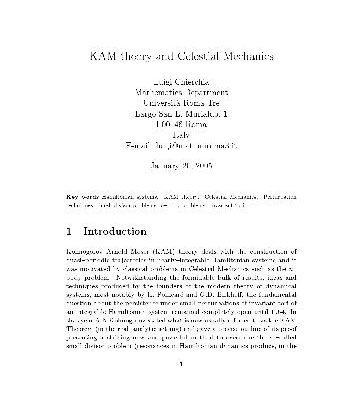 خرید و دانلود نسخه کامل کتاب KAM theory and celestial mechanics