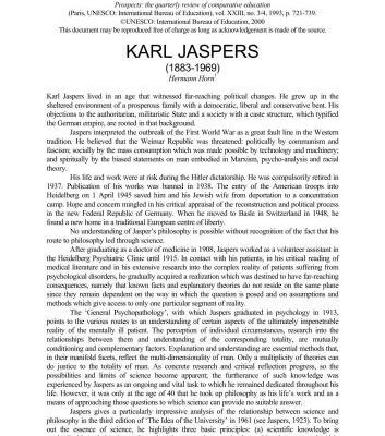 خرید و دانلود نسخه کامل کتاب Karl Jaspers (1883-1969)