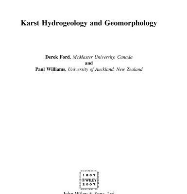 خرید و دانلود نسخه کامل کتاب Karst Hydrogeology and Geomorphology