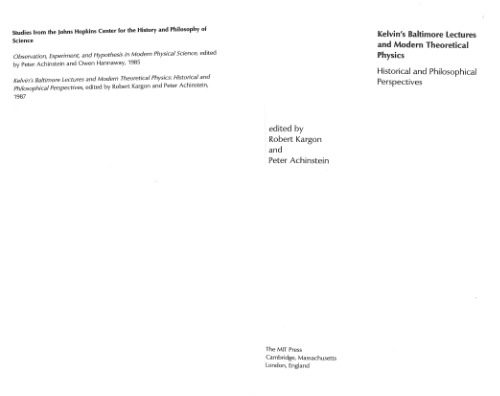 خرید و دانلود نسخه کامل کتاب Kelvin’s Baltimore Lectures and Modern Theoretical Physics: Historical and Philosophical Perspectives_68bd341c5a0b2.jpeg خرید و دانلود نسخه کامل کتاب Kelvin’s Baltimore Lectures and Modern Theoretical Physics: Historical and Philosophical Perspectives