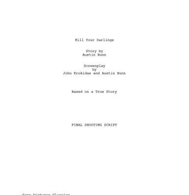 خرید و دانلود نسخه کامل کتاب Kill your darlings