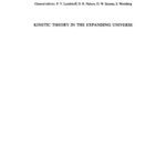 خرید و دانلود نسخه کامل کتاب Kinetic Theory in the Expanding Universe