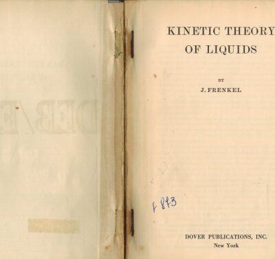 خرید و دانلود نسخه کامل کتاب Kinetic theory of liquids