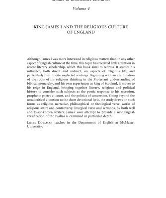 خرید و دانلود نسخه کامل کتاب King James I and the Religious Culture of England (Studies in Renaissance Literature)