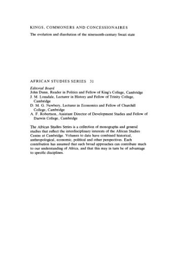 خرید و دانلود نسخه کامل کتاب Kings, Commoners and Concessionaires: The Evolution and Dissolution of the Nineteenth-Century Swazi State (African Studies)_68c71e37429c0.jpeg خرید و دانلود نسخه کامل کتاب Kings, Commoners and Concessionaires: The Evolution and Dissolution of the Nineteenth-Century Swazi State (African Studies)