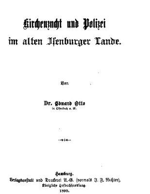 خرید و دانلود نسخه کامل کتاب Kirchenzucht und Polizei im alten Isenburger Lande
