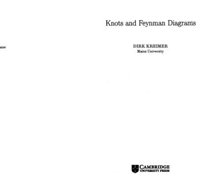 خرید و دانلود نسخه کامل کتاب Knots and Feynman diagrams