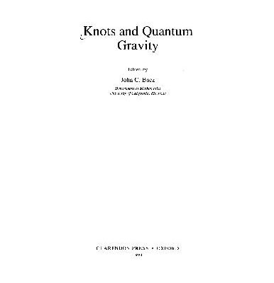 خرید و دانلود نسخه کامل کتاب Knots and quantum gravity