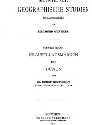خرید و دانلود نسخه کامل کتاب Kräuselungsmarken und Dünen
