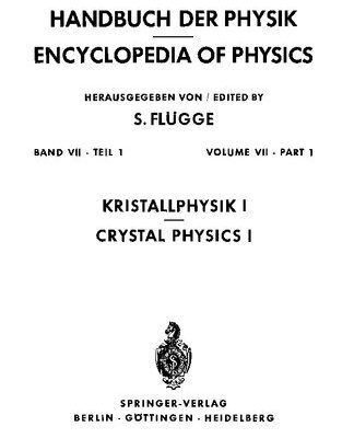 خرید و دانلود نسخه کامل کتاب Kristallphysik I / Crystal Physics I