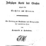 خرید و دانلود نسخه کامل کتاب Kritische Beleuchtung einiger Punkte in den Feldzügen Karls des Großen gegen die Sachsen und Slawen