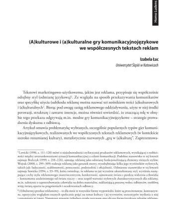 خرید و دانلود نسخه کامل کتاب kulturowe i (a)kulturalne gry komunikacyjnojęzykowe we współczesnych tekstach reklam