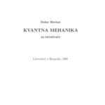 خرید و دانلود نسخه کامل کتاب Kvantna Mehanika za istrazivace