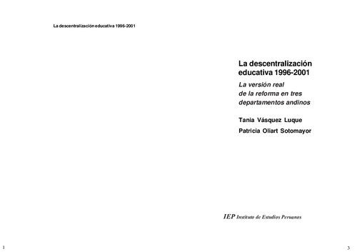 خرید و دانلود نسخه کامل کتاب La descentralización educativa 1996-2001. La versión real de la reforma en tres departamentos andinos_68d08049466fa.jpeg خرید و دانلود نسخه کامل کتاب La descentralización educativa 1996-2001. La versión real de la reforma en tres departamentos andinos