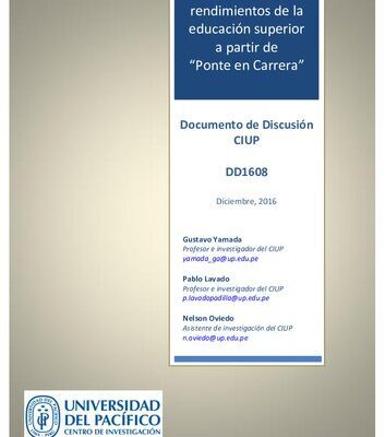 خرید و دانلود نسخه کامل کتاب La evidencia de rendimientos de la educación superior a partir de “Ponte en Carrera”