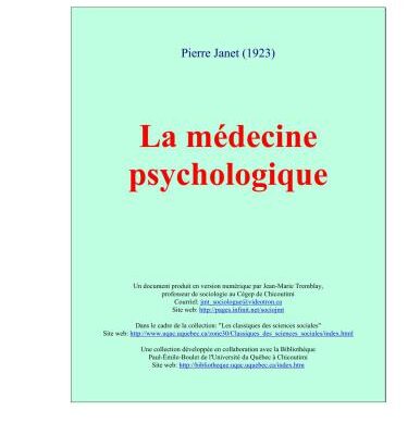 خرید و دانلود نسخه کامل کتاب La médecine psychologique