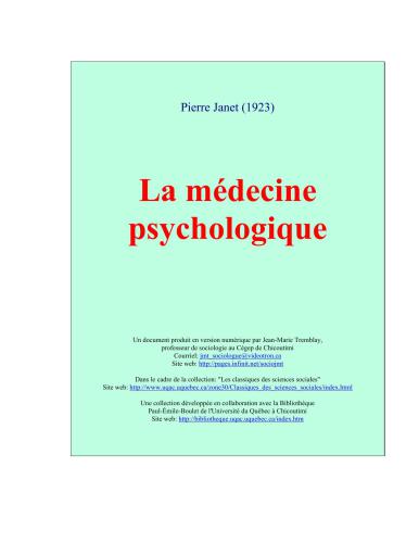خرید و دانلود نسخه کامل کتاب La médecine psychologique_68cbdcd57c522.jpeg خرید و دانلود نسخه کامل کتاب La médecine psychologique