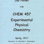 خرید و دانلود نسخه کامل کتاب Lab Packet for Chem 457 Experimental Physical Chemistry