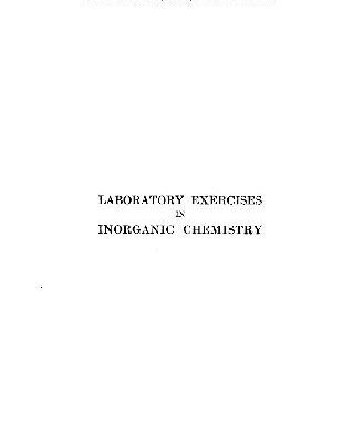 خرید و دانلود نسخه کامل کتاب Laboratory Exercises in Inorganic Chemistry