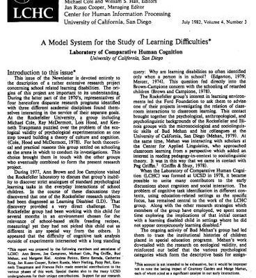 خرید و دانلود نسخه کامل کتاب Laboratory of Comparative Human Cognition A Model Sistem for the Study of Learning Difficulties