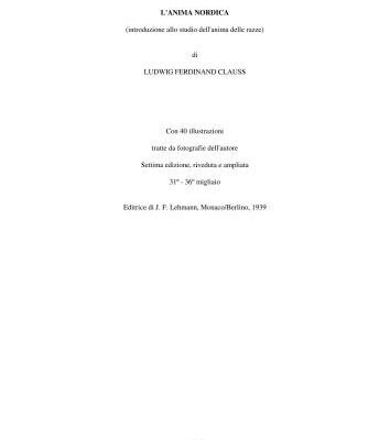 خرید و دانلود نسخه کامل کتاب L’anima nordica. Introduzione allo studio dell’anima delle razze