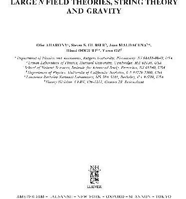 خرید و دانلود نسخه کامل کتاب Large N field theories, string theory and gravity