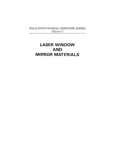 خرید و دانلود نسخه کامل کتاب Laser Window and Mirror Materials_68beea19a70e5.jpeg خرید و دانلود نسخه کامل کتاب Laser Window and Mirror Materials