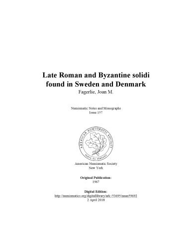خرید و دانلود نسخه کامل کتاب Late Roman and Byzantine Solidi Found in Sweden and Denmark_68c4eac6a990c.jpeg خرید و دانلود نسخه کامل کتاب Late Roman and Byzantine Solidi Found in Sweden and Denmark