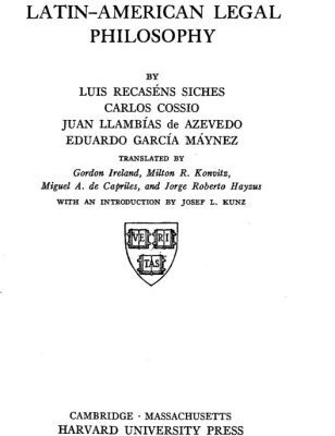 خرید و دانلود نسخه کامل کتاب Latin-American Legal Philosophy