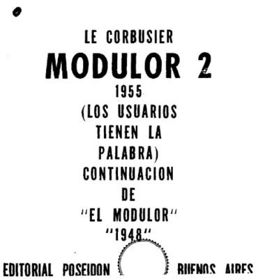 خرید و دانلود نسخه کامل کتاب Le corbusier Le Modulor 2 1955