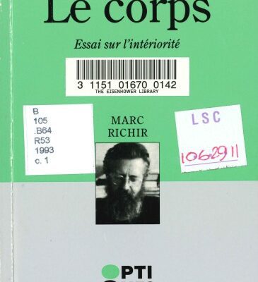 خرید و دانلود نسخه کامل کتاب Le Corps. Essai sur l´intériorité