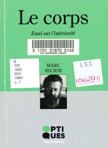 خرید و دانلود نسخه کامل کتاب Le Corps. Essai sur l´intériorité_68c6c699657a7.jpeg خرید و دانلود نسخه کامل کتاب Le Corps. Essai sur l´intériorité