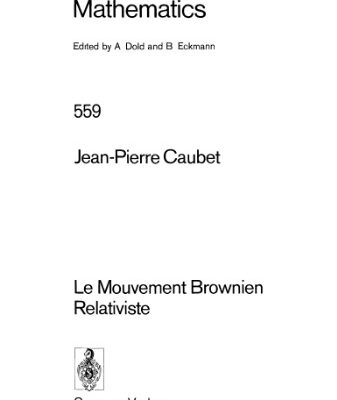 خرید و دانلود نسخه کامل کتاب Le Mouvement Brownien Relativiste