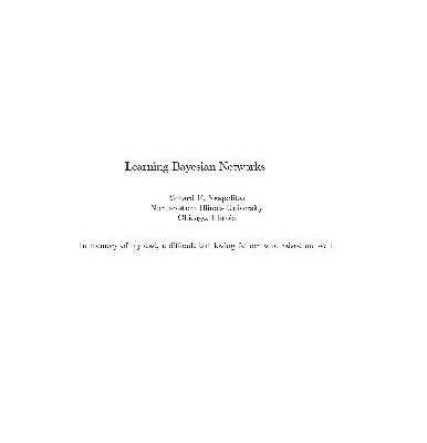 خرید و دانلود نسخه کامل کتاب Learning Bayesian Networks
