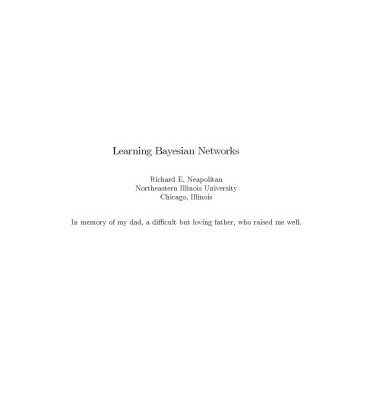 خرید و دانلود نسخه کامل کتاب Learning Bayesian networks