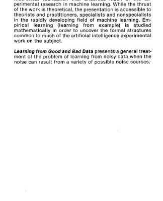 خرید و دانلود نسخه کامل کتاب Learning from good and bad data