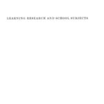 خرید و دانلود نسخه کامل کتاب Learning Research and School Subjects
