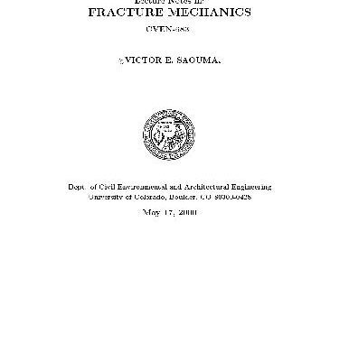 خرید و دانلود نسخه کامل کتاب Lecture Notes in Fracture Mechanics