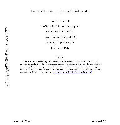 خرید و دانلود نسخه کامل کتاب Lecture notes on general relativity