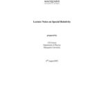 خرید و دانلود نسخه کامل کتاب Lecture notes on special relativity
