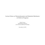 خرید و دانلود نسخه کامل کتاب Lecture Notes on Thermodynamics and Statistical Mechanics