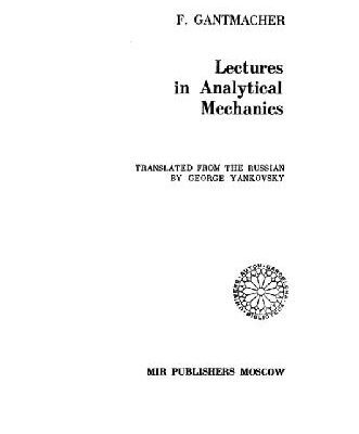 خرید و دانلود نسخه کامل کتاب Lectures in analytical mechanics