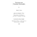 خرید و دانلود نسخه کامل کتاب Lectures on classical mechanics