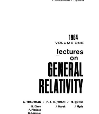 خرید و دانلود نسخه کامل کتاب Lectures on General Relativity